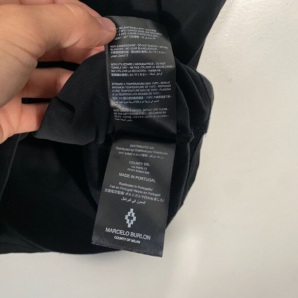 Marcelo Burlon Club Sonido Shoulder Print T-shirt men's size XS - Picture 6 of 8